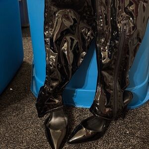 Black Patent Leather Women's Shoes